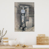 Karnak - Dromos of eerste rechtbank van de tempel Poster (Keuken)