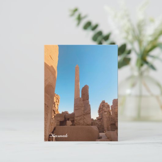 Karnak - Egypte Briefkaart (Staand voorkant)