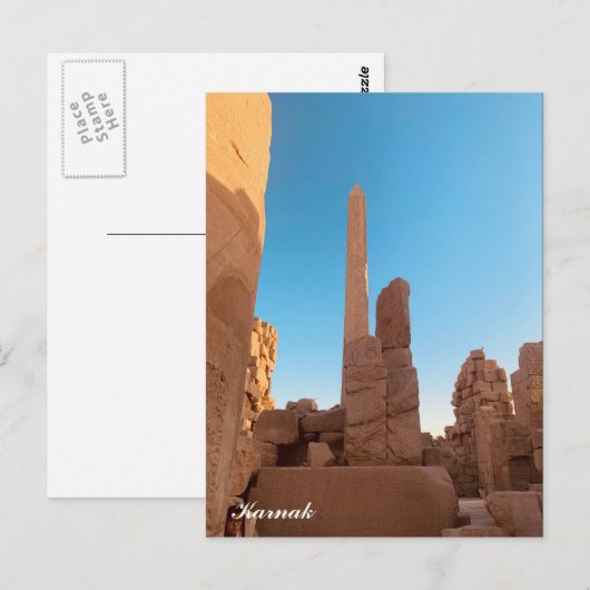 Karnak - Egypte Briefkaart (Voorkant / Achterkant)