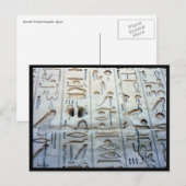 karnak glyphs briefkaart (Voorkant / Achterkant)