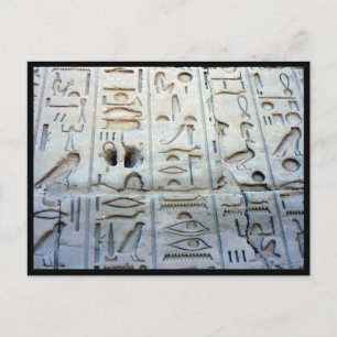 karnak glyphs briefkaart