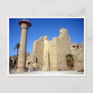 Karnak muren Egypte Briefkaart