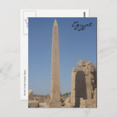 karnak obelisk briefkaart (Voorkant / Achterkant)