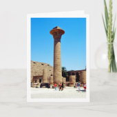 Karnak Tempel Kolom, Luxor, Egypte Kaart (Voorkant)