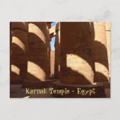 Karnak-tempel - Luxor, Egypte Briefkaart (Voorkant)