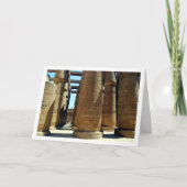 Karnak Tempel Zuilen, Luxor, Egypte Kaart (Voorkant)