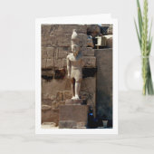 Karnak Tempelbeeld, Luxor, Egypte, Kaart (Voorkant)