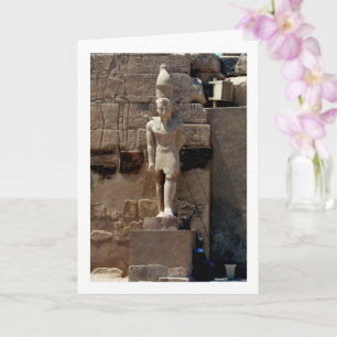 Karnak Tempelbeeld, Luxor, Egypte, Kaart