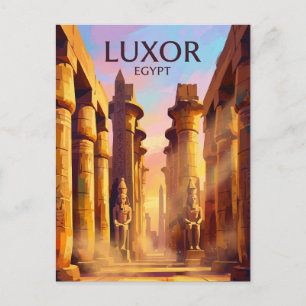 Karnak-tempelcomplex Egypte Briefkaart