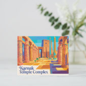 Karnak-tempelcomplex Egypte Briefkaart (Staand voorkant)