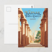 Karnak-tempelcomplex Egypte Briefkaart (Voorkant / Achterkant)