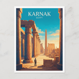 Karnak-tempelcomplex Luxor Egypte Briefkaart