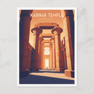 Karnak-tempelcomplex Luxor Egypte Reis Souvenir Briefkaart