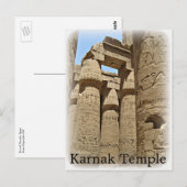 Karnak Temple Briefkaart (Voorkant / Achterkant)