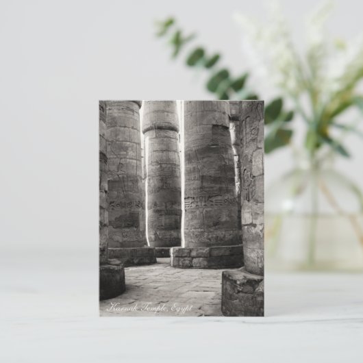 Karnak Temple, Hieroglyphs, oud Egypte Briefkaart (Staand voorkant)