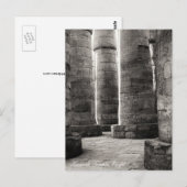 Karnak Temple, Hieroglyphs, oud Egypte Briefkaart (Voorkant / Achterkant)