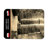 Karnak Temple & Hieroglyphs Pillars /Ancient Egypt Magneet (Horizontaal)