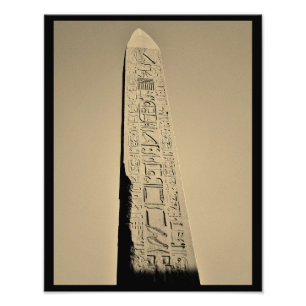 Karnak Temple Obelisk Foto Afdruk