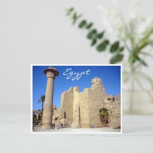 karnak walls egypte briefkaart (Staand voorkant)