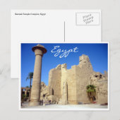 karnak walls egypte briefkaart (Voorkant / Achterkant)