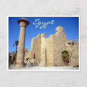 karnak walls egypte briefkaart (Voorkant)