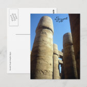 karnak zuil briefkaart (Voorkant / Achterkant)