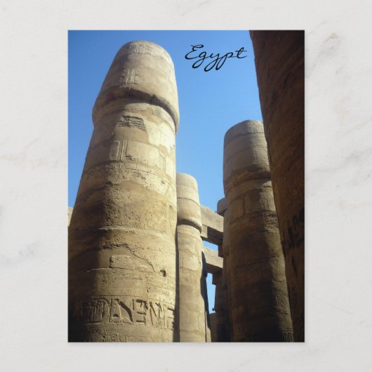 karnak zuil briefkaart (Voorkant)