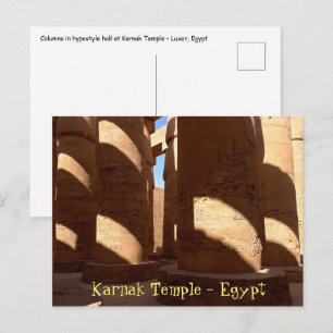 Karnaktempel - Luxor, Egypte Briefkaart