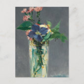 Karnalen en Clematis in een Crystal Vase door Mane Briefkaart (Voorkant)