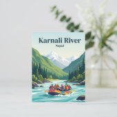 Karnali rivier Nepal Briefkaart (Staand voorkant)