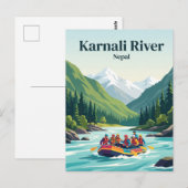 Karnali rivier Nepal Briefkaart (Voorkant / Achterkant)