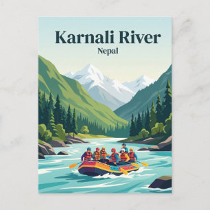 Karnali rivier Nepal Briefkaart