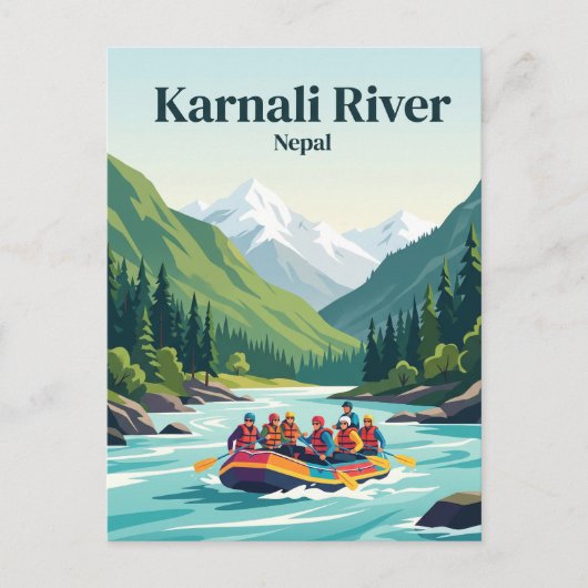 Karnali rivier Nepal Briefkaart (Voorkant)