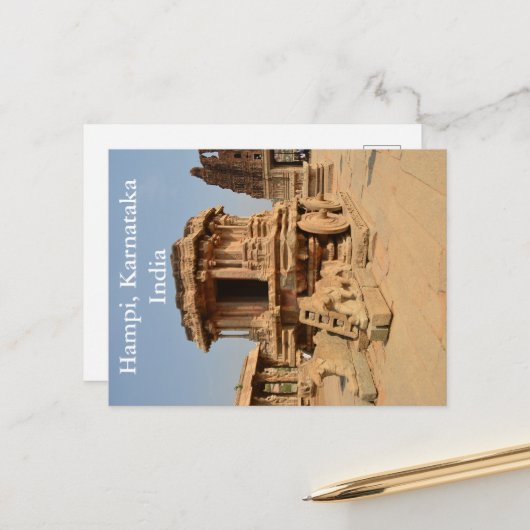  Karnataka India  Toerisme Reizen Toevoegen Briefkaart (Voorkant / Achterkant in situ)