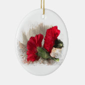 Karnaties op Brocade Keramisch Ornament (Rechts)