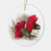 Karnaties op Brocade Keramisch Ornament (Links)