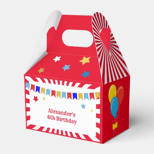 Karnaval van de Birthday Party Favor Box Bedankdoosjes (Achterkant)
