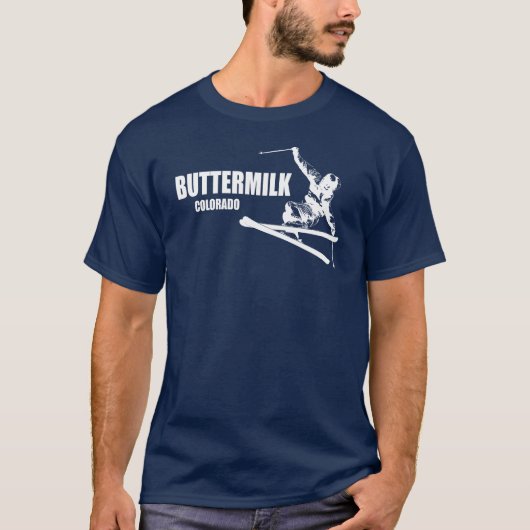 Karnemelk Colorado Skier T-shirt (Voorkant)