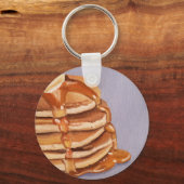 Karnemelk Pannenkoeken Shortstack Ontbijt Schilder Sleutelhanger (Voorkant)