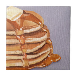 Karnemelk Pannenkoeken Shortstack Ontbijt Schilder Tegeltje
