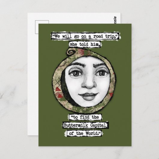 karnemelkhoofdstad van de Briefkaart in de wereld (Voorkant / Achterkant)