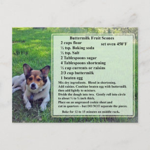 Karnemelkvruchtenmoes Briefkaart ontvangen