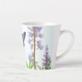 Karner Blue - De bedreigde, met Wilde Lupine Latte Mok (Rechts)