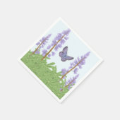 Karner Blue - De bedreigde, met wilde lupine Servet (Hoek)