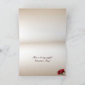 Karneren op Brocade-Valentijn Feestdagen Kaart (Binnen)