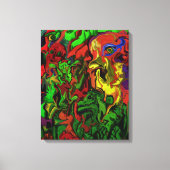 Karneval im Wald, Leinwanddruck Canvas Afdruk (Voorkant)