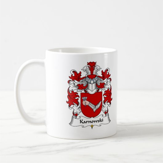Karnowski Family Crest Koffiemok (Links)