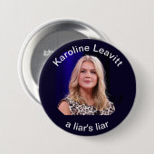 Karoline Leavitt Ronde Button 7,6 Cm (Voorkant /achterkant)