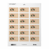 Karoling Kinder kerstcadeau Label Stickers (Full Sheet)