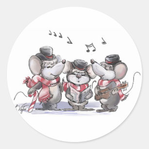 Karoling met Mic, Mac & Moe Sticker